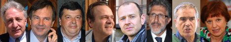 Candidati sindaci: Corsini-Falorni-Marzucchi-Neri-Pinassi-Tucci-Valentini-Vigni
